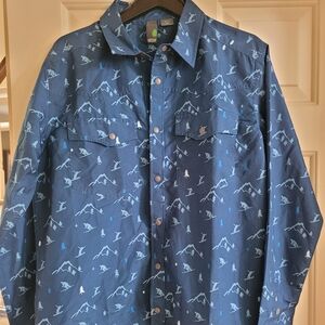 Stio Harkin Retro Skier Snap Shirt. Md